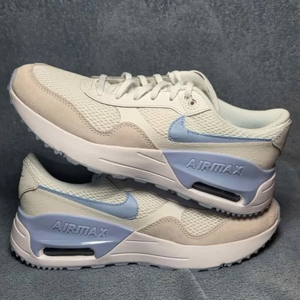 Nike Air Max Systm (GS) Summit White/Cobalt Bliss Size 7Y or Womens 8.5